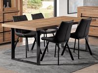 Mobistoxx Eettafel LIEZE 170 cm scarlet eik met U-poten