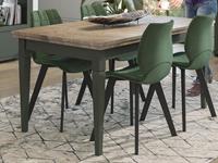Mobistoxx Verlengbare eettafel EVOCO 160 > 240 cm ribbec eik/groen