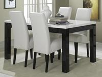 Mobistoxx Eettafel ROMEO 190 cm hoogglans zwart/hoogglans wit