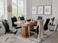 Mobistoxx Rechthoekige eettafel HEISENBERG 140 > 220 cm artisan eik met verlengstuk