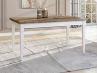 Mobistoxx Verlengbare eettafel EVOCO 160>240 cm wit/ribbec eik