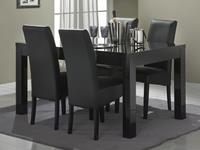 Mobistoxx Eettafel ROMEO 160 cm hoogglans zwart