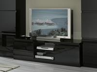 Mobistoxx Tv-meubel ROMEO 2 deuren hoogglans zwart