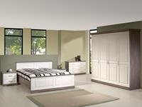 Mobistoxx Complete slaapkamer IVANA III 160x200 cm truffel/porselein