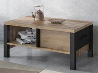 Mobistoxx Salontafel OLIANNE 90 cm appenzeller sparren/zwart