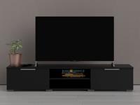 Mobistoxx Tv-meubel MATRIX 2 lades zwart