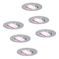 Homeylux Set van 6 stuks smart WiFi LED inbouwspots Chandler RGBWW kantelbaar IP20