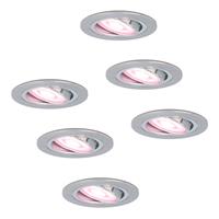 Homeylux Set van 6 stuks smart WiFi LED inbouwspots Chandler RGBWW kantelbaar IP20