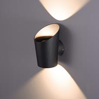 HOFTRONIC™ LED Wandlamp Cursa zwart 6 Watt 3000K IP54