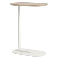 Muuto Relate Bijzettafel 73,5 cm Solid oak/Gebroken wit