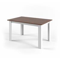Esstisch KARLOS 140cm Weiß Nussbaum Esszimmertisch Wohnzimmer Küchentisch - Vicco