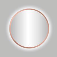 Best Design Lyon ronde spiegel Rosé goud incl. LED-verlichting Ø 100 cm