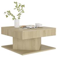 vidaXL Salontafel 57x57x30 cm spaanplaat sonoma eikenkleurig