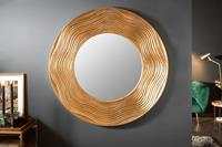 Invicta Interior Wandspiegel Circle 100cm Massief Paulownia Hout Goud - 40697