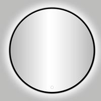 Best Design Nero Venetië ronde spiegel zwart incl. LED verlichting Ø 140 cm