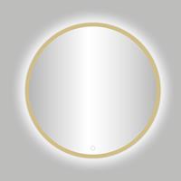 Best Design Nancy Rivoli ronde spiegel goud incl. LED verlichting Ø 120cm