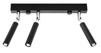 Sollux - SL.0899 Deckenleuchte eyetech 3 schwarz l: 35cm, b: 3cm, h: 20cm, G9/40W, dimmbar