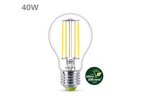 Philips LED Lampe ersetzt 40W, E27 Standardform A60, klar, kaltweiß, 485 Lumen, nicht dimmbar, 1er Pack