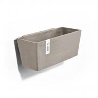 Ecopots Manhattan Wall kunststof bloempot Taupe - Ø 33,4 cm