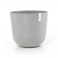 Ecopots Oslo met waterreservoir kunststof bloempot Wit/Grijs - Ø 52,5 cm