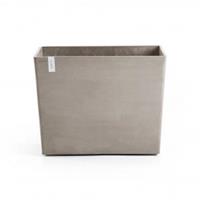 Ecopots Paris op wielen kunststof bloempot Taupe - Ø 81,6 cm