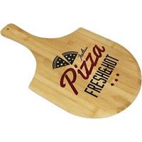 Houten Bamboe Serveerplank/snijplank Voor Pizza 53,5 X 30,5 Cm - Houten Dienbladen - Pizza Snijden/serveren