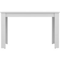 Pepper Eettafel 4 Tot 6 Personen Witte Melamine Eigentijdse Stijl 110 X B 70 Cm