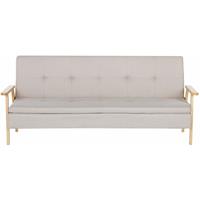 BELIANI Stoffen beige slaapbank TJORN