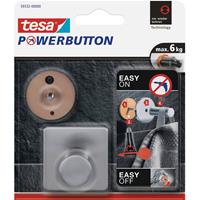 1x Powerbutton Haakjes Large Vierkant Tesa - Handdoekhaakjes