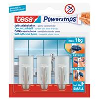 tesa Haken Powerstrip Small chrom Klebehaken Klebestreifen Haken