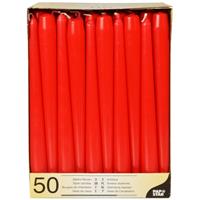 PAPSTAR Leuchterkerzen, 2,2x25 cm, 50 Stück (ROT) - 
