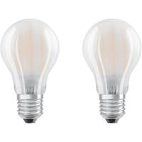 OSRAM Classic A LED lamp E27 10W 4.000K mat 2/set