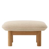 Audo Copenhagen Brasilia voetenbank naturel eiken Bouclé 02