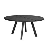 Nordiq Fred ronde houten eettafel - Ø160 x H75 cm - Zwart