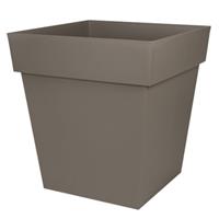 Bloempot Toscane Vierkant Kunststof Taupel32 X B32 X H32 Cm - Plantenpotten