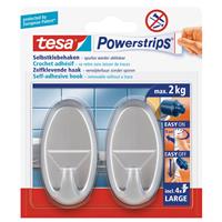 Powerstrips Haken Ovaal Large Tesa 2 Stuks - Handdoekhaakjes