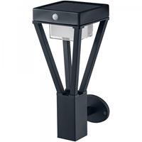 LEDVANCE ENDURA STYLE SOLAR BOUQUET WALL SENSOR LED Wandleuchte Warmweiß 36,5 cm Aluminium Schwarz