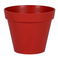 Bloempot Toscane Kunststof Rood D30 X H26 Cm - Plantenpotten