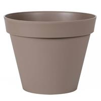 Bloempot Toscane Kunststof Taupe D30 X H26 Cm - Plantenpotten