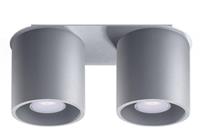 SOLLUX ORBIS - 2 Light Suface Mounted Downlight Grey, GU10 - 