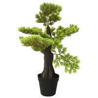 vidaXL Künstlicher Bonsai Zypressen mit Topf 70 cm Grün 