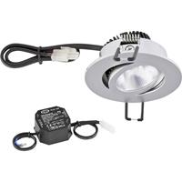 EVN PC20N61502 LED-inbouwlamp 6 W Warmwit Chroom