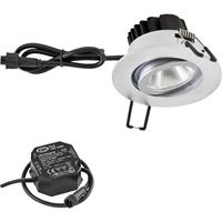 evn LED-Einbauleuchte 6W Warmweiß Chrom