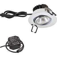 evn LED-Einbauleuchte 8.4W Warmweiß Chrom