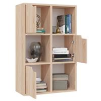 vidaXL Boekenkast 60x27,5x88 cm spaanplaat sonoma eiken