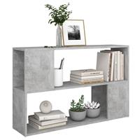 vidaXL Boekenkast 100x24x63 cm spaanplaat betongrijs