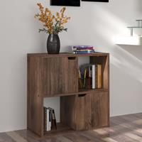 vidaXL Bücherregal Räuchereiche 60x27,5x59,5 cm Spanplatte 