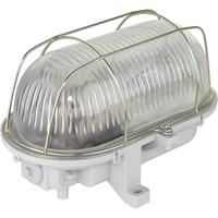 REV Ovalleuchte Kunstst.LED 7W gr Lamp voor vochtige ruimte LED E27 7 W Warmwit Grijs
