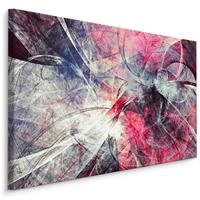 Karo-art Schilderij - Abstracte Beweging, Premium Print