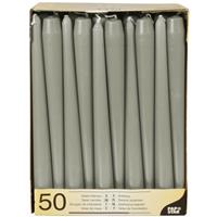 PAPSTAR Leuchterkerzen, 2,2x25 cm, 50 Stück (GRAU) - 